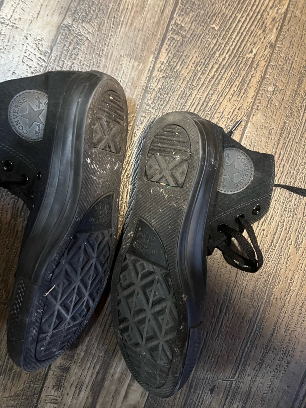 Converse Black High-Top Canvas Sneakers - Picture 4 of 5